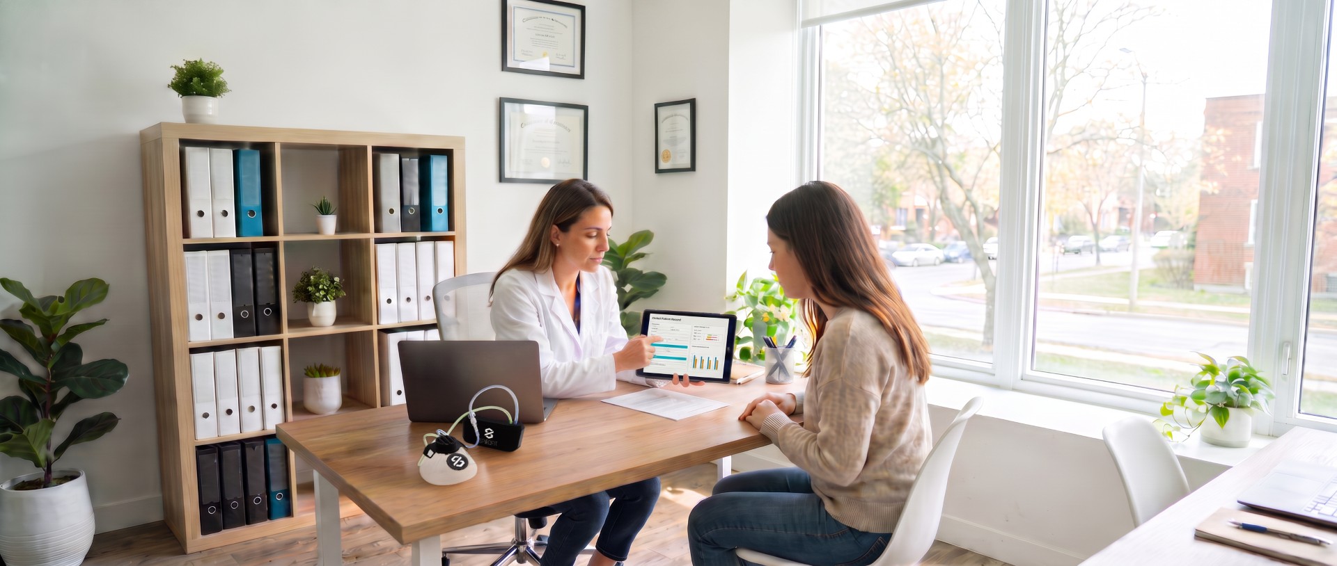 Consultation médicale avec mesure du métabolisme de repos au SpiroFit
